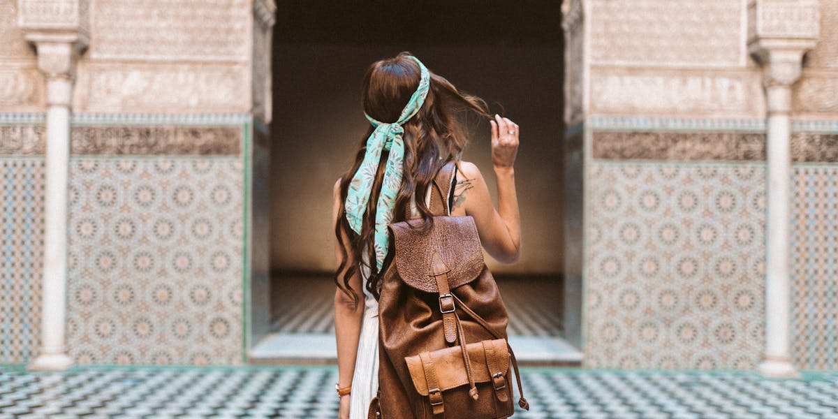 mochila feminina couro